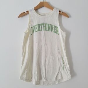 Overthinker Women's Cream Tank Top